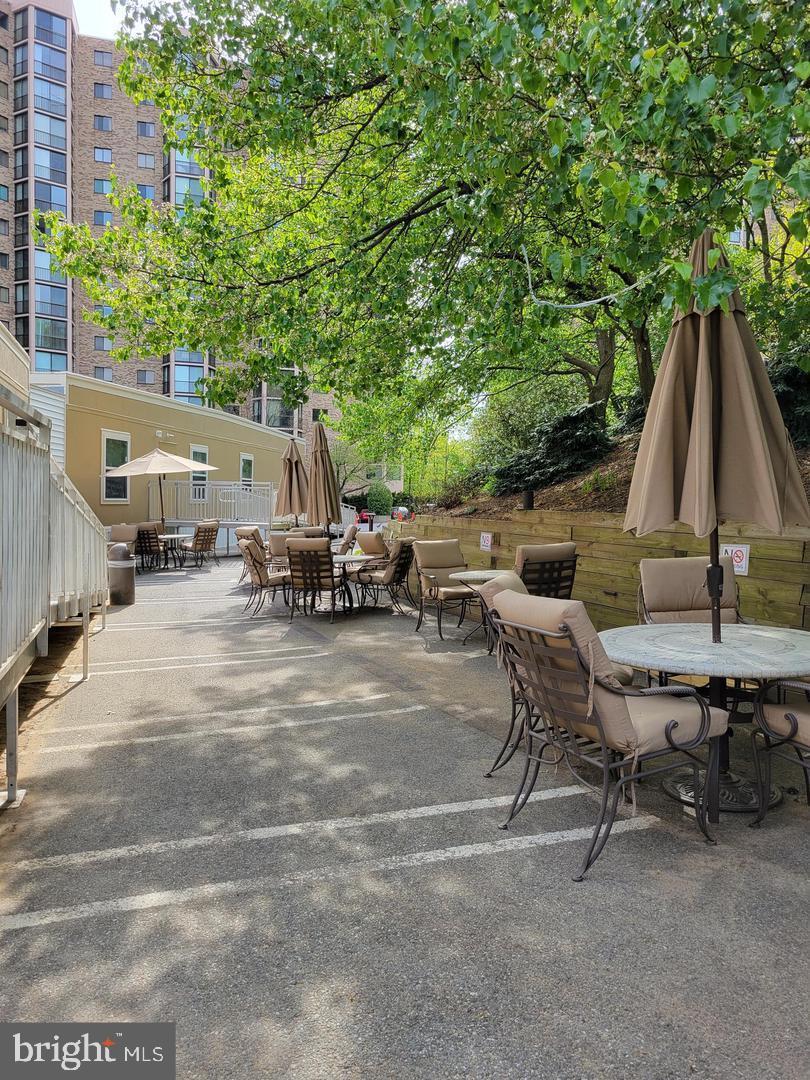 5902 Mt Eagle Drive, Unit 516 Alexandria, VA 22303 - Photo 40 of 55 Here's our temporary cafe; seating inside too