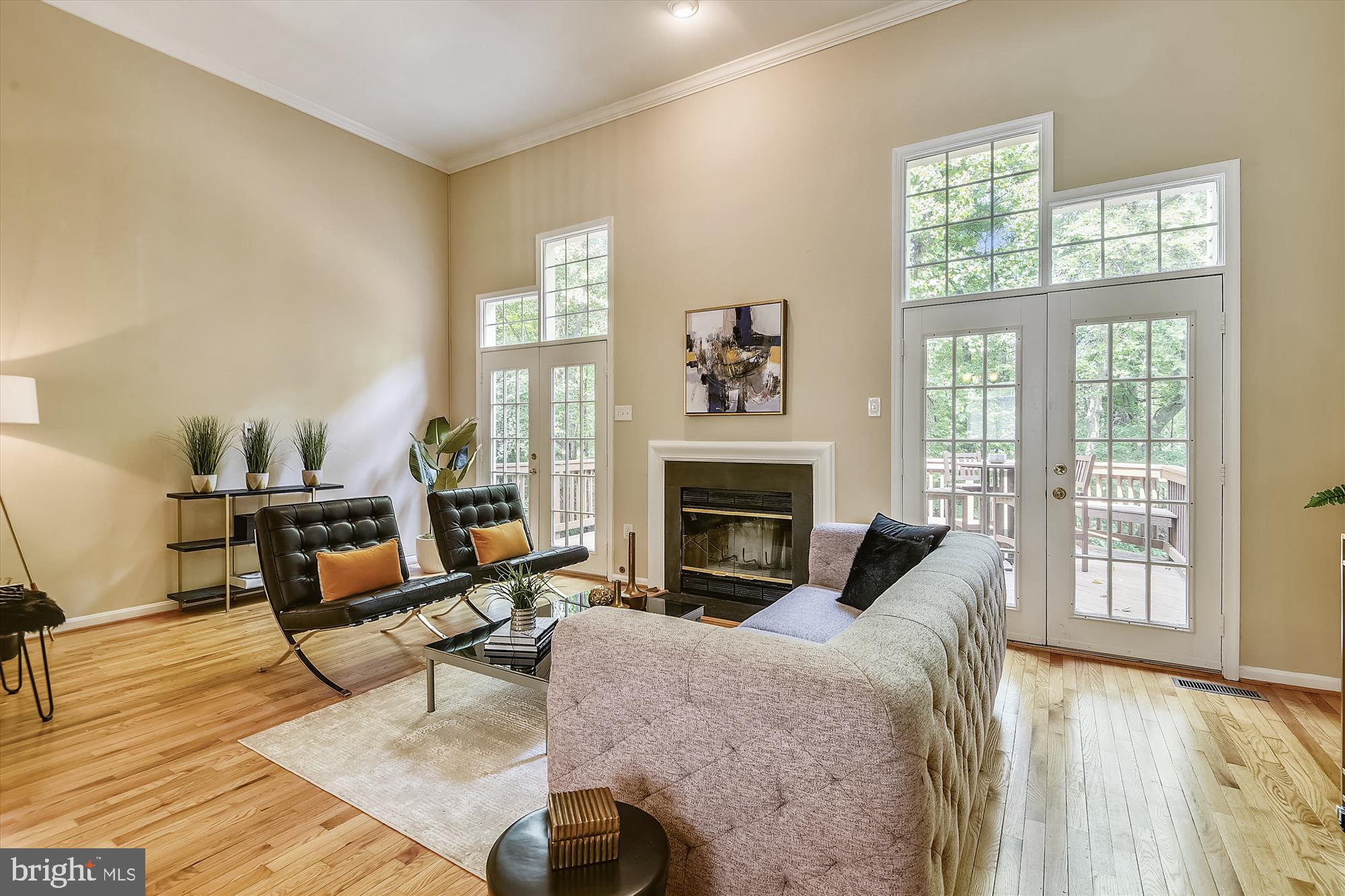 1203 Weatherstone Court Reston, VA 20194 - Photo 17 of 63 LR has 2 double French doors leading to deck