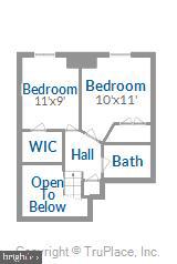 1203 Weatherstone Court Reston, VA 20194 - Photo 62 of 63 Upper Level 2 Floor Plan