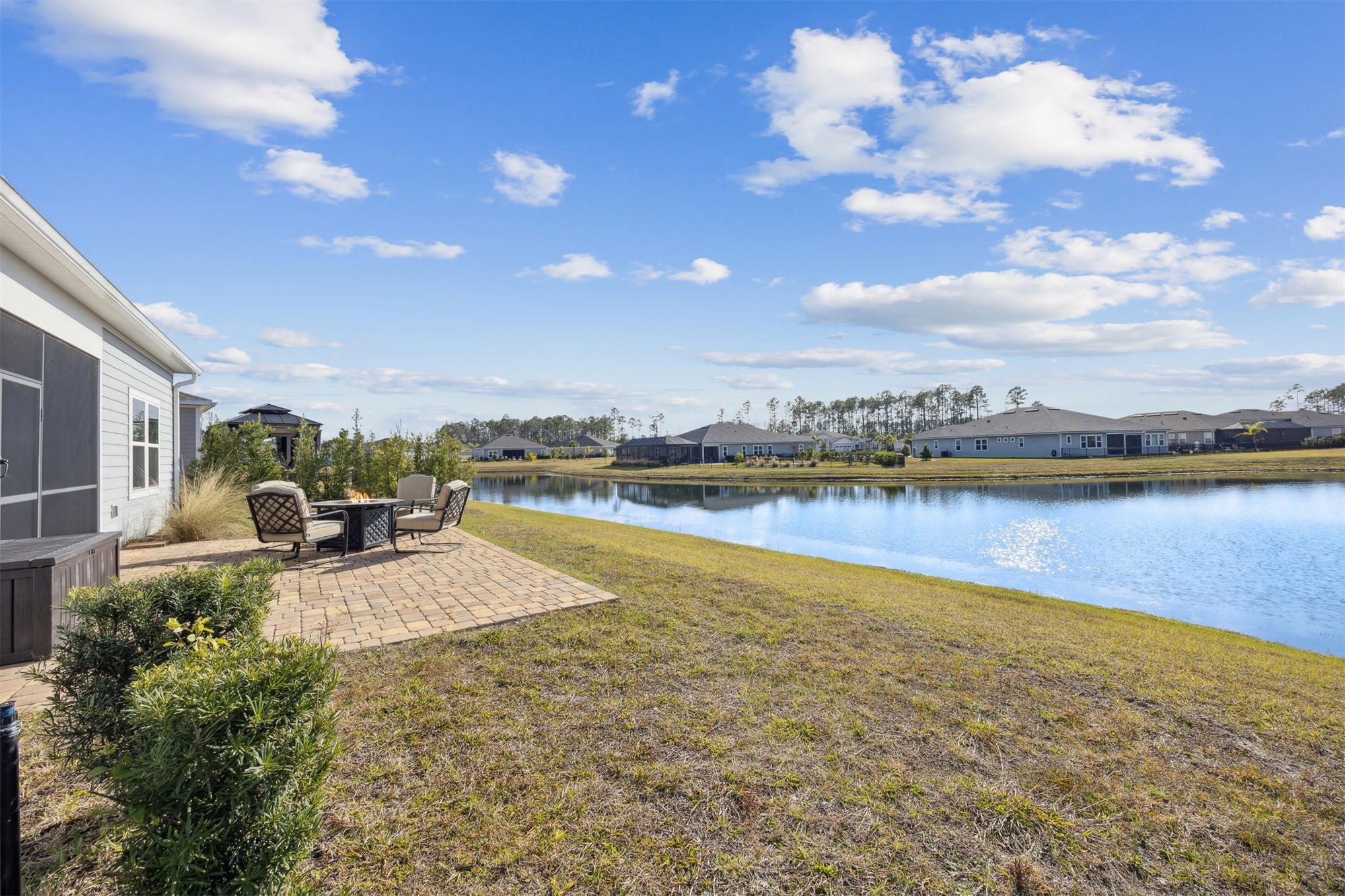 85237 Fall River Parkway Fernandina Beach, FL 32034 - Photo 49 of 88 a view of a lake with houses in the back