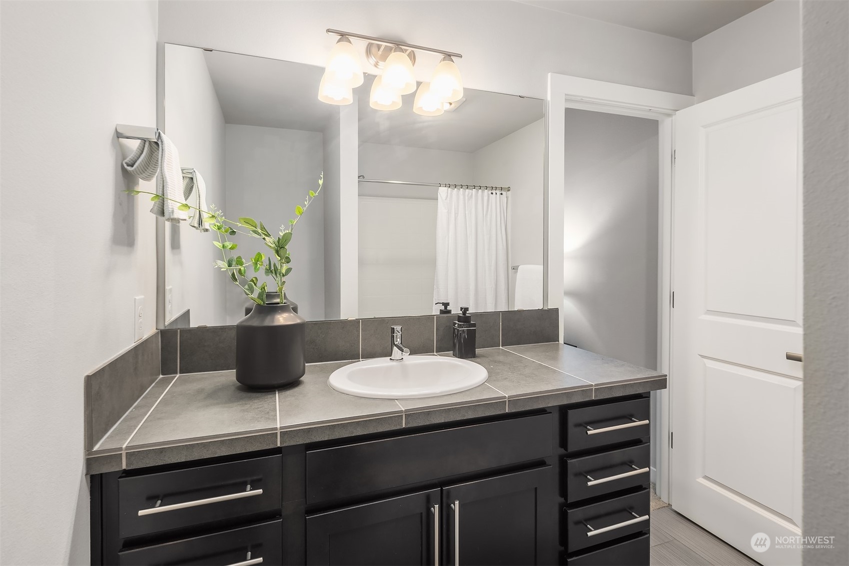 15720 Meadow Road, Unit C2 Lynnwood, WA 98087 - Photo 17 of 23 a bathroom with a sink and a mirror