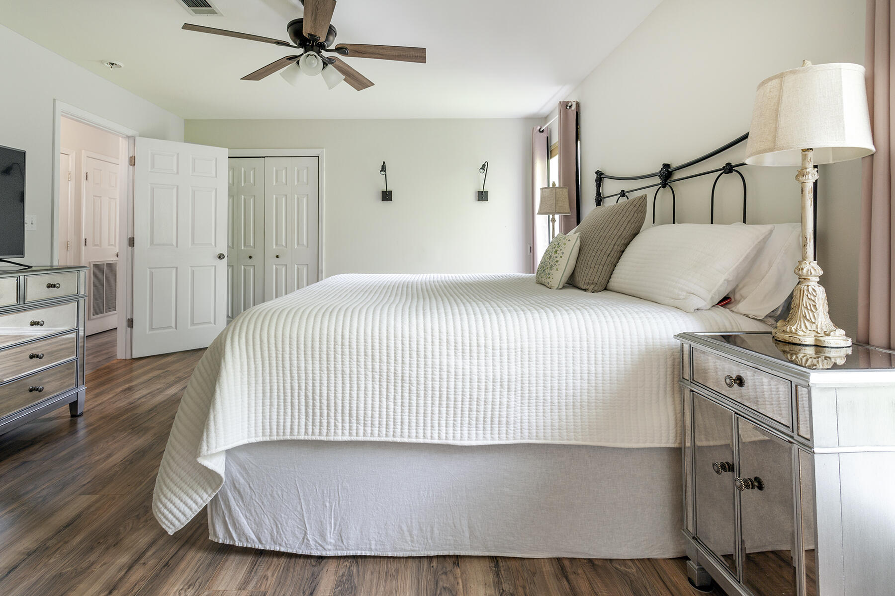 140 East Wild Blueberry Way Santa Rosa Beach, FL 32459 - Photo 19 of 48 a bedroom with a bed and a dresser