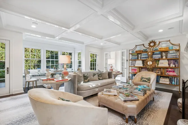 a view of front door with furniture