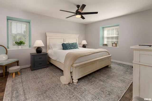 a bathroom with a sink a mirror and a potted plant