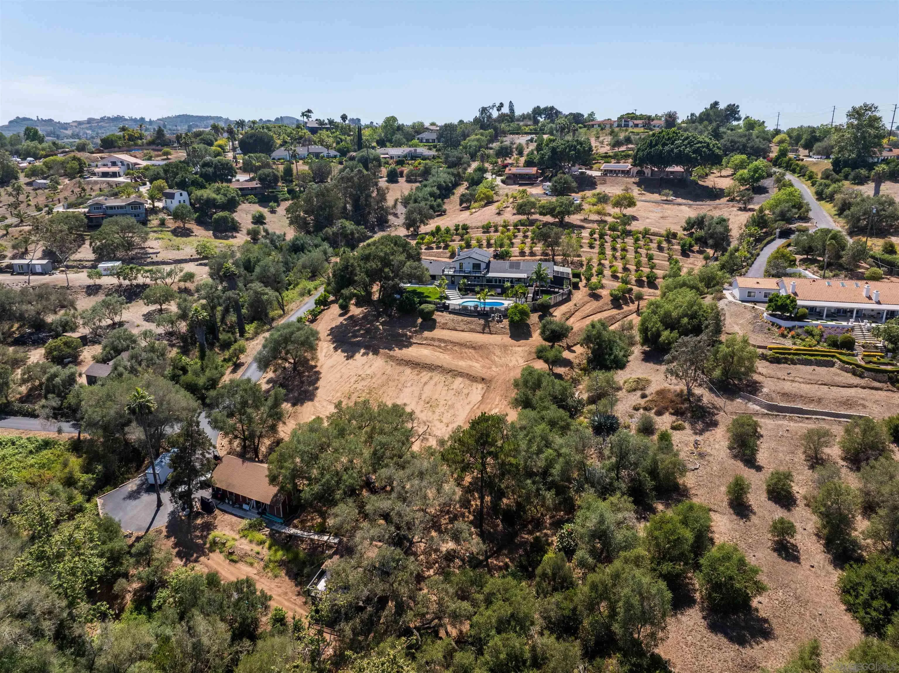 521 Rancho Camino Fallbrook, CA 92028 - Photo 70 of 72 an aerial view of residential houses with city view