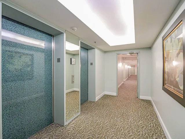 a view of an empty room