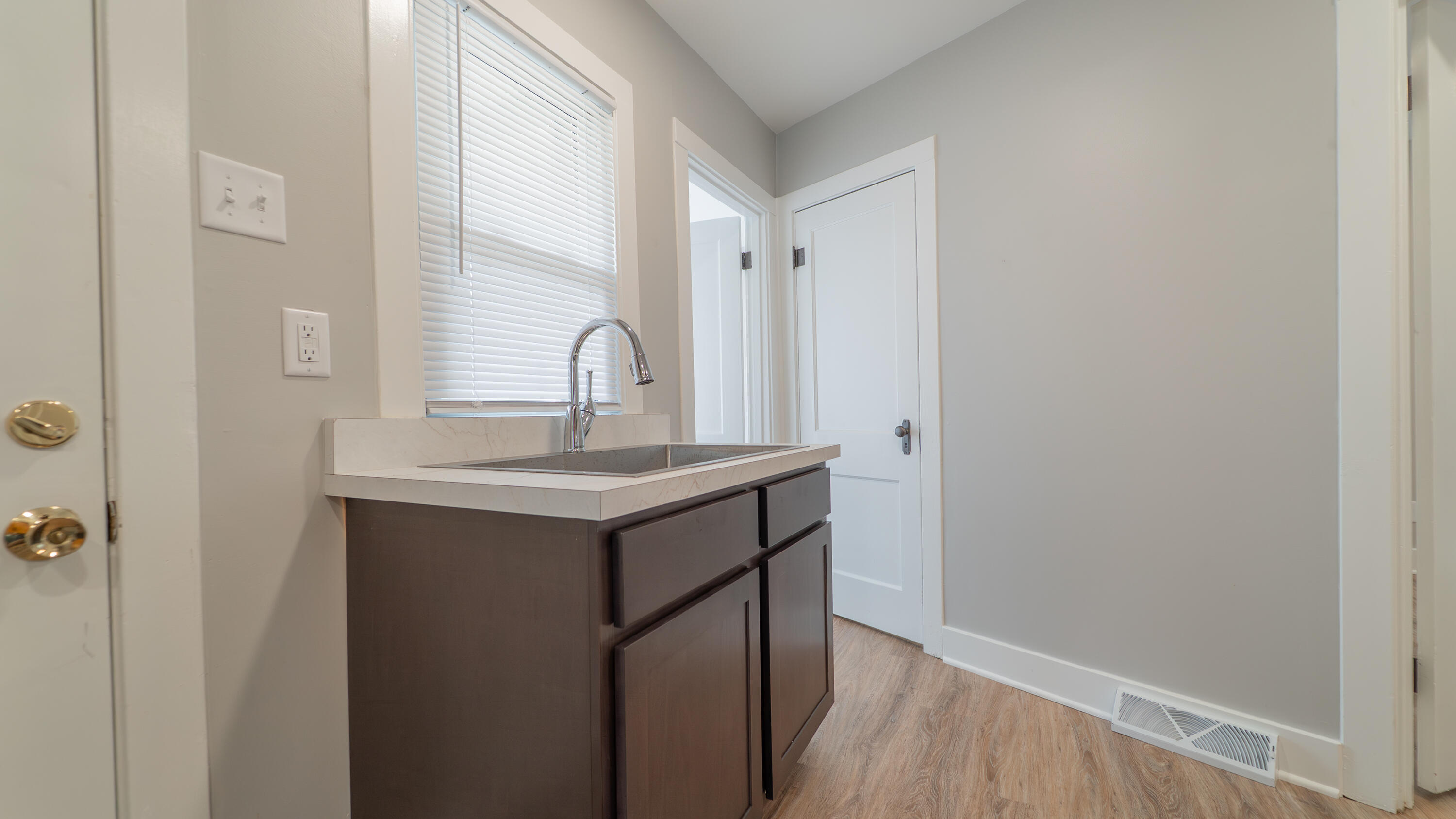 2459 South St Road Valparaiso, IN 46385 - Photo 9 of 24 a bathroom with a sink and a mirror