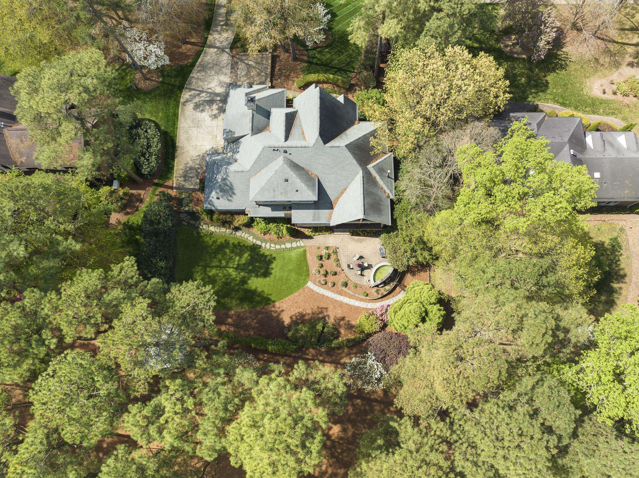 1116 Hunting Ridge Road Raleigh, NC 27615 - Photo 72 of 91 an aerial view of residential house with outdoor space