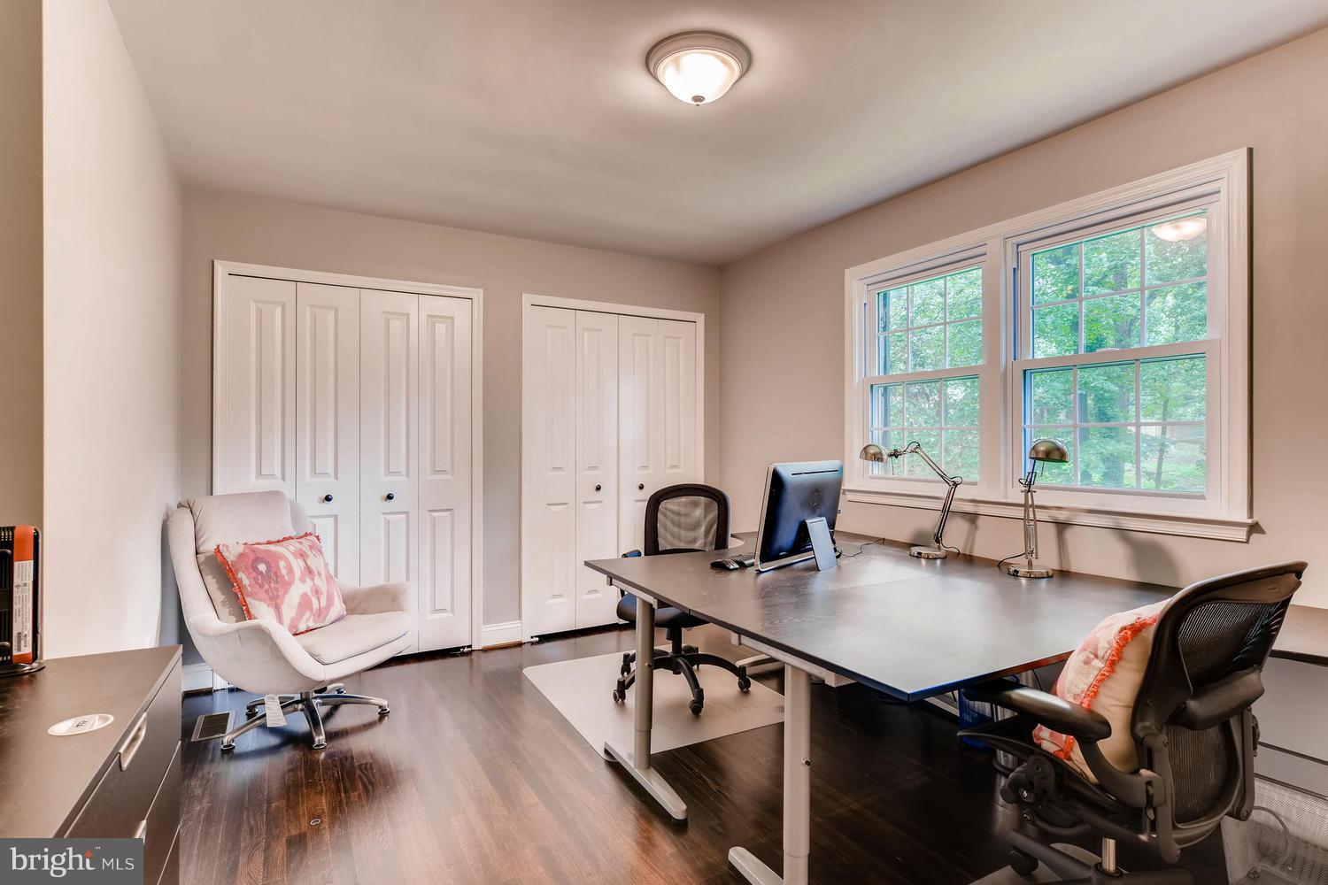 904 Stone Barn Road Towson, MD 21286 - Photo 22 of 30 a view of a workspace with furniture and a window