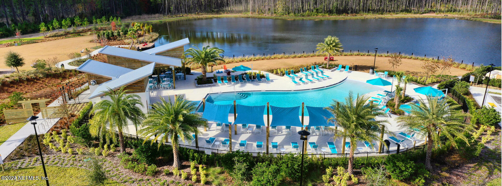 245 Floco Avenue Yulee, FL 32097 - Photo 38 of 38 an aerial view of a house with a lake view