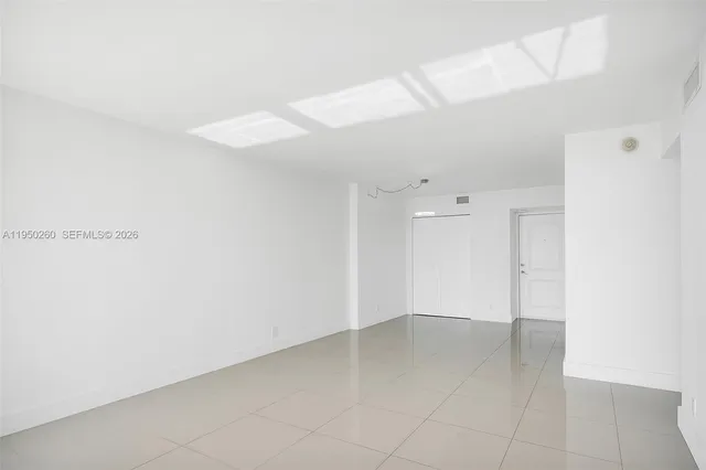 a view of an empty room