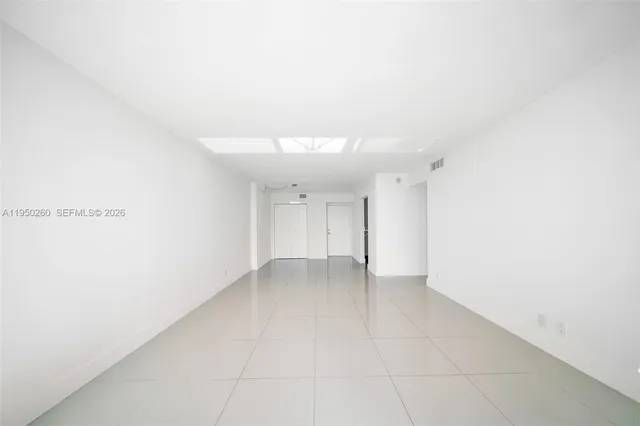 a view of an empty room