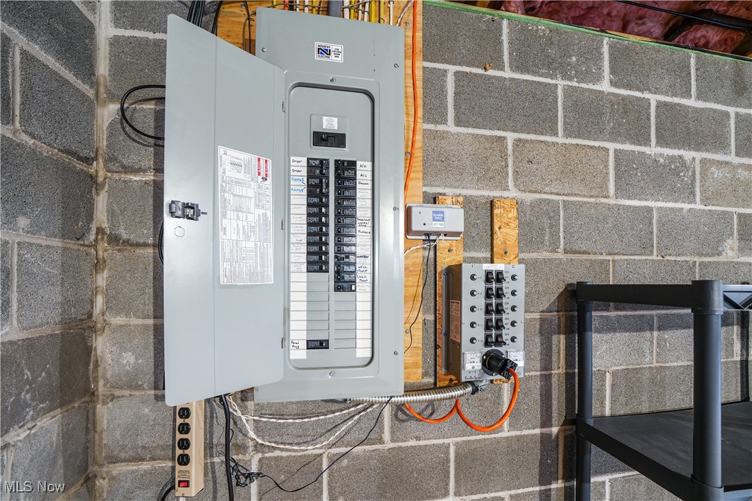 4840 Wayne Road Mantua, OH 44255 - Photo 31 of 42 Electric Panel and separate portable generator panel