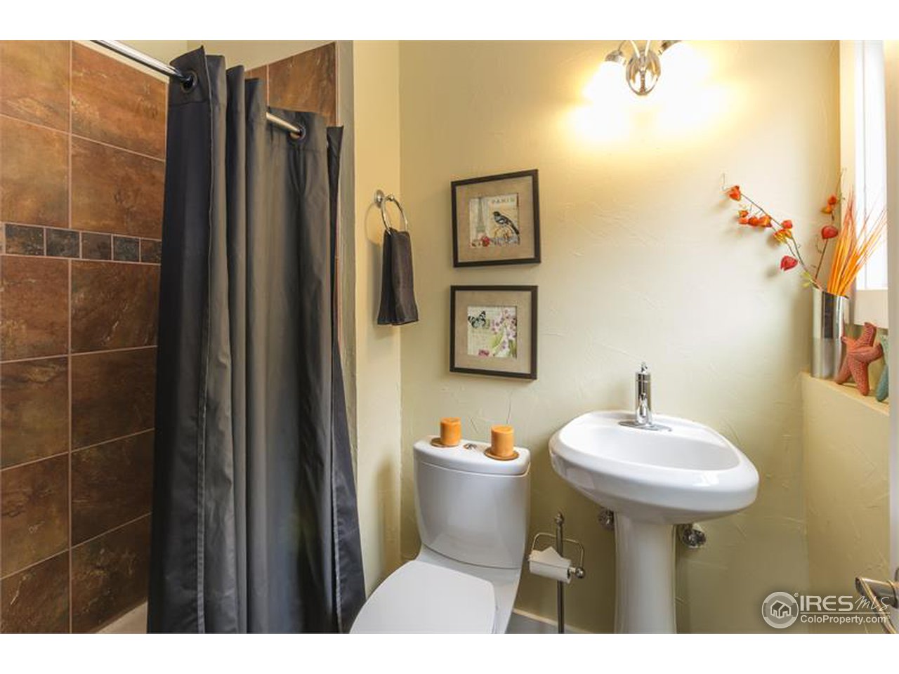 6909 Olde Stage Road Boulder, CO 80302 - Photo 16 of 23 a bathroom with a sink toilet and a mirror