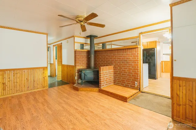 wooden floor in an empty room