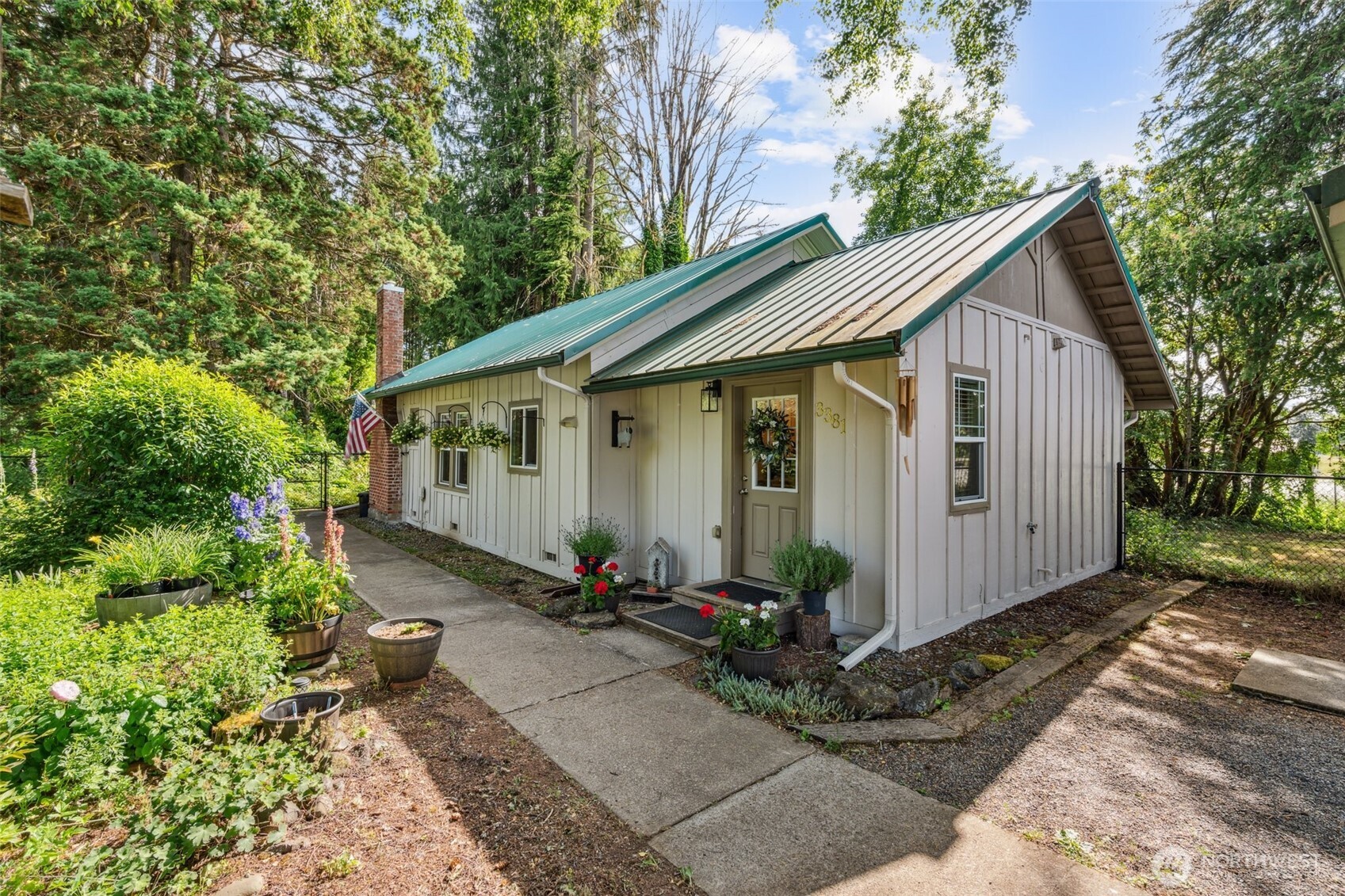 3381 Centralia Alpha Road Onalaska, WA 98570 - Photo 18 of 30 a view of a house with backyard and garden