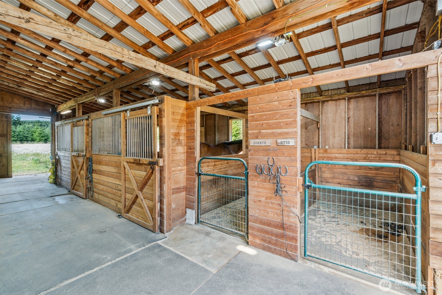 3381 Centralia Alpha Road Onalaska, WA 98570 - Photo 21 of 30 a view of an empty room with wooden walls