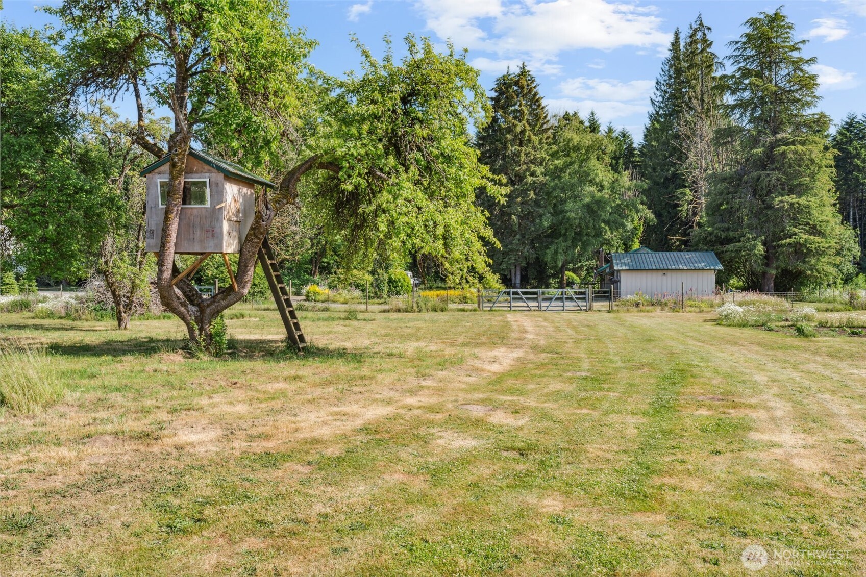 3381 Centralia Alpha Road Onalaska, WA 98570 - Photo 24 of 30 a view of a house with basketball court