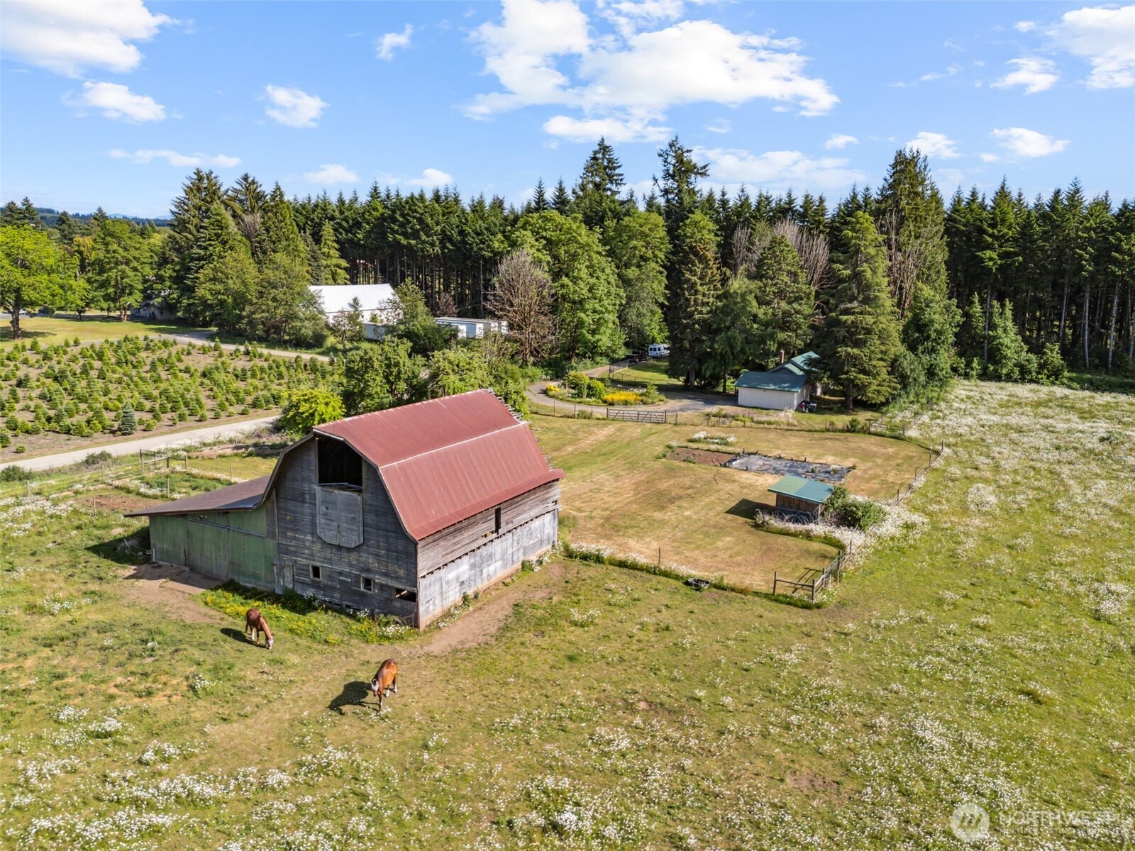 3381 Centralia Alpha Road Onalaska, WA 98570 - Photo 25 of 30 a view of a swimming pool with a yard and a sitting area