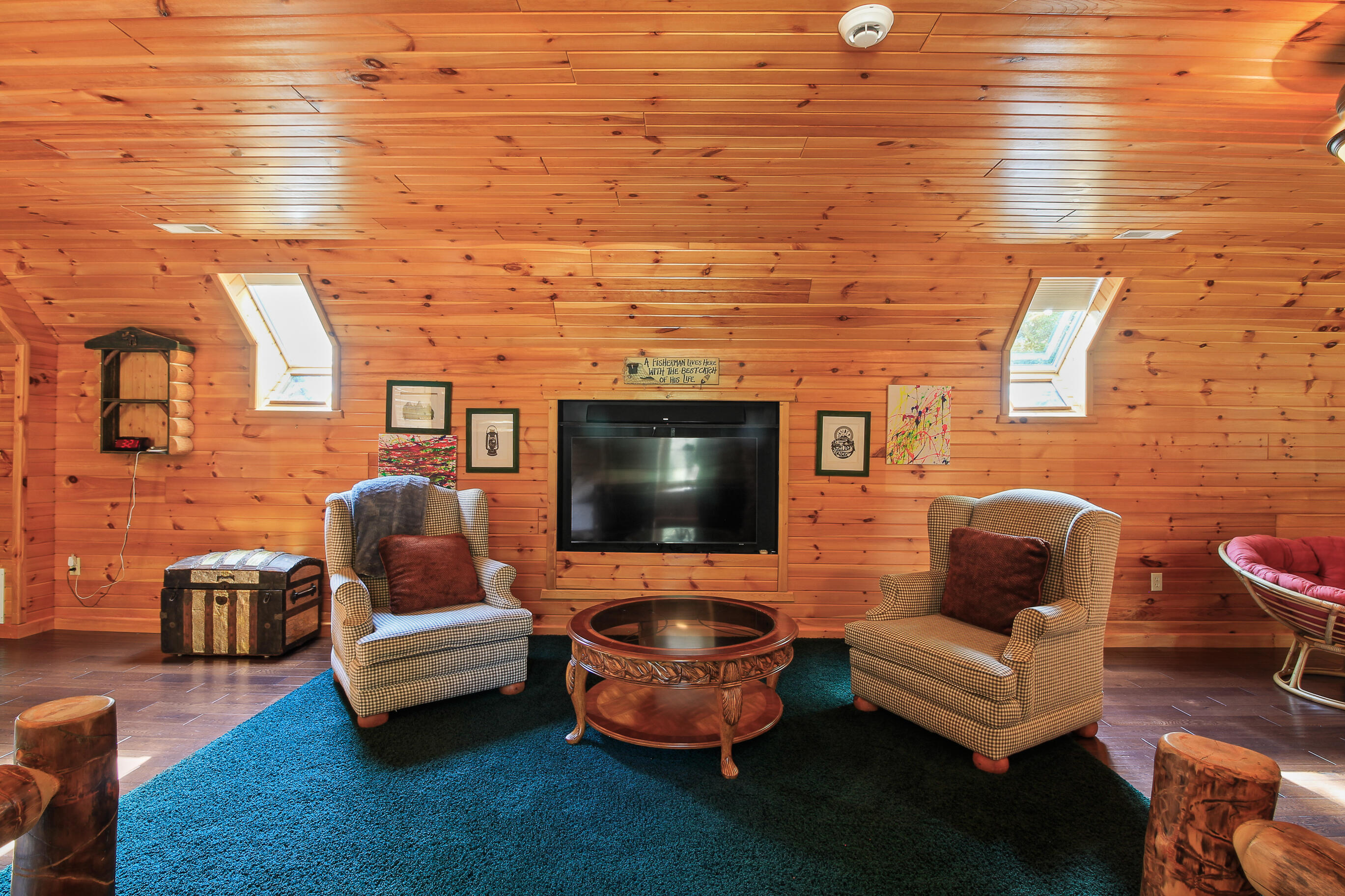 N7935 County Road P Whitewater, WI 53190 - Photo 52 of 77 Bunk Rm w Big Screen TV