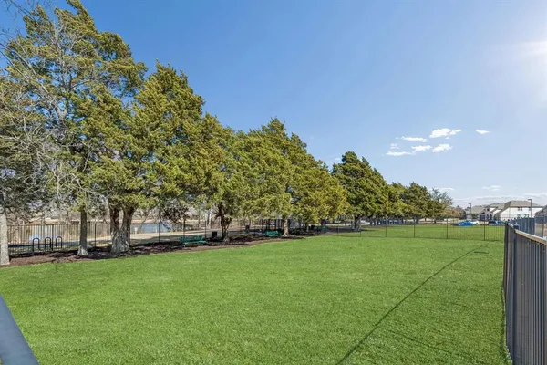 a view of a green field
