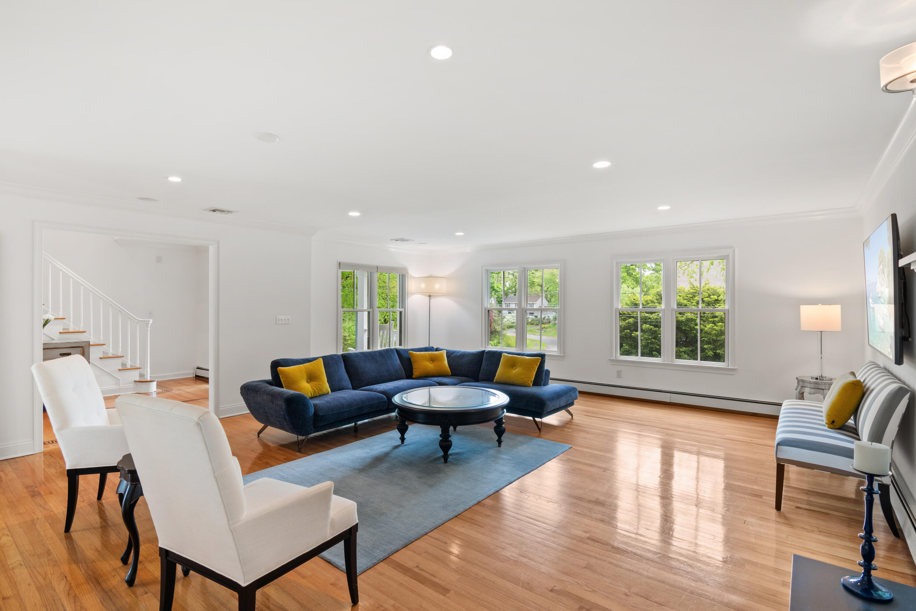3 Old Field Road Rowayton, CT 06853 - Photo 9 of 29 a living room with furniture and a large window