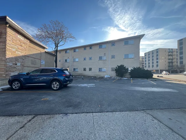 a view of a cars parking space
