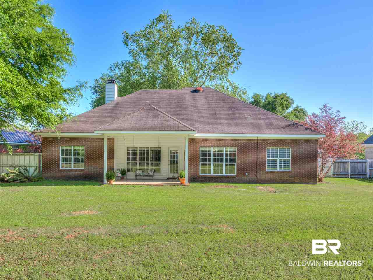 9886 Merritt Court Fairhope, AL 36532 - Photo 9 of 39 Big fenced backyard with lots of trees