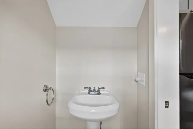 a bathroom with a sink