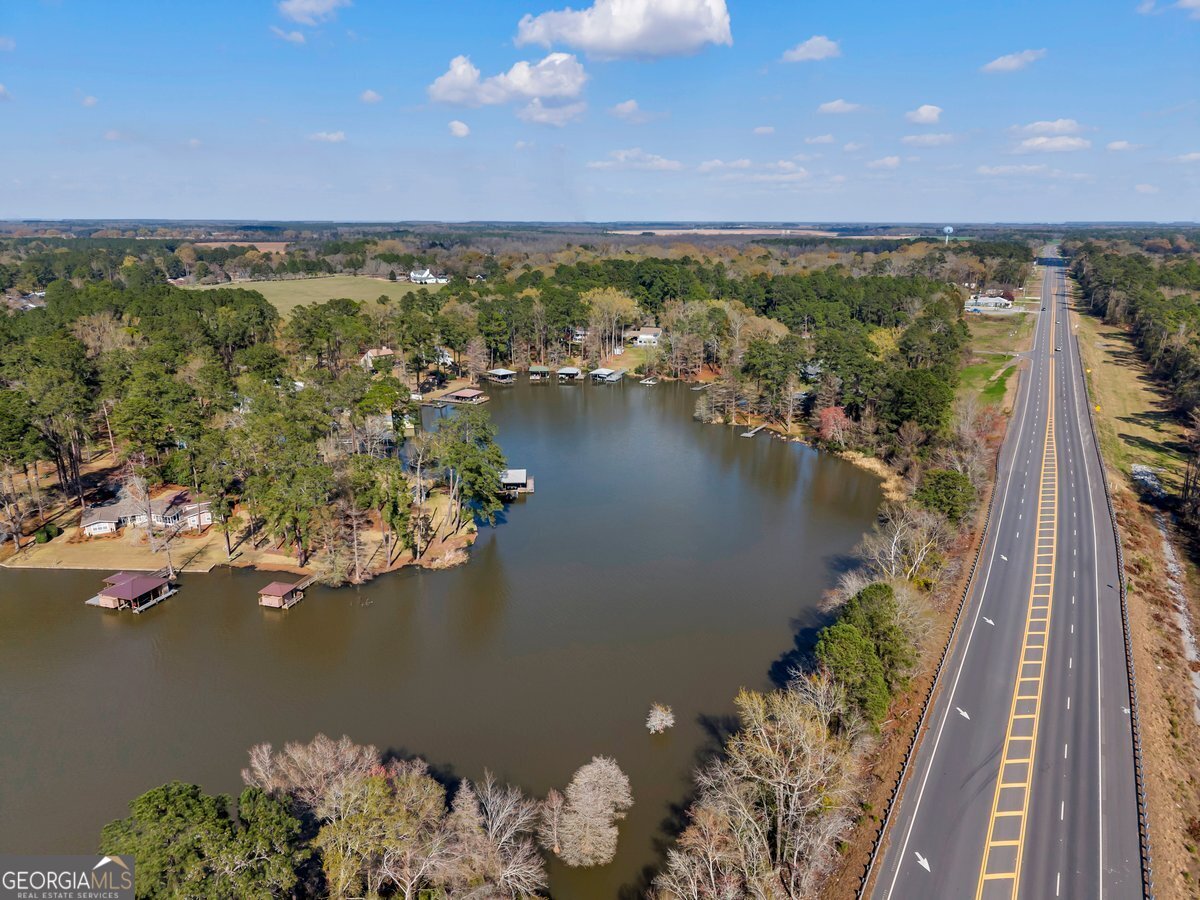 254 Valhalla Road South, Unit F Cordele, GA 31015 - Photo 38 of 41 a view of a lake with a mountain in the background