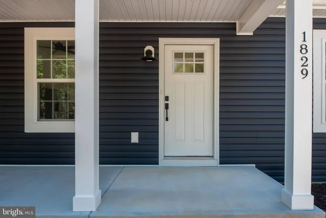 a view of front door of a house