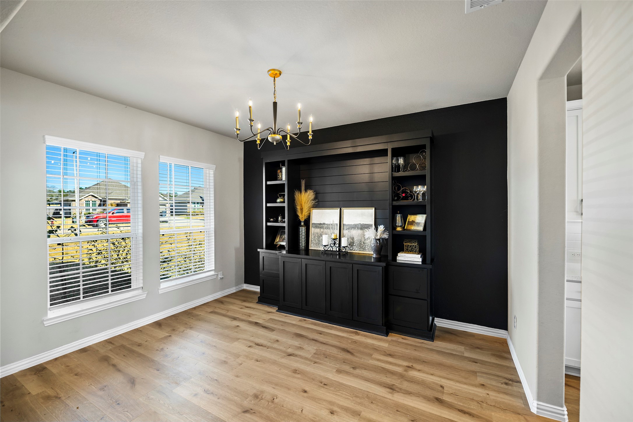 427 Shoreview Drive Conroe, TX 77303 - Photo 6 of 48 Flex Room Features Bespoke Bookcase