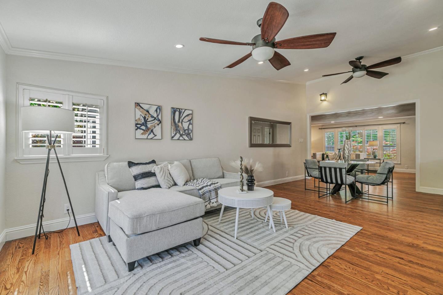 668 Curtner Avenue Campbell, CA 95008 - Photo 10 of 49 a living room with furniture and a wooden floor