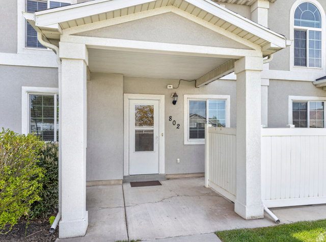 802 Sugar Maple Court Payson, UT 84651 - Photo 4 of 30 Entrance to property with covered porch and stucco siding