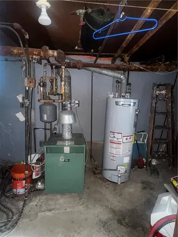 a backyard of a house with seating space