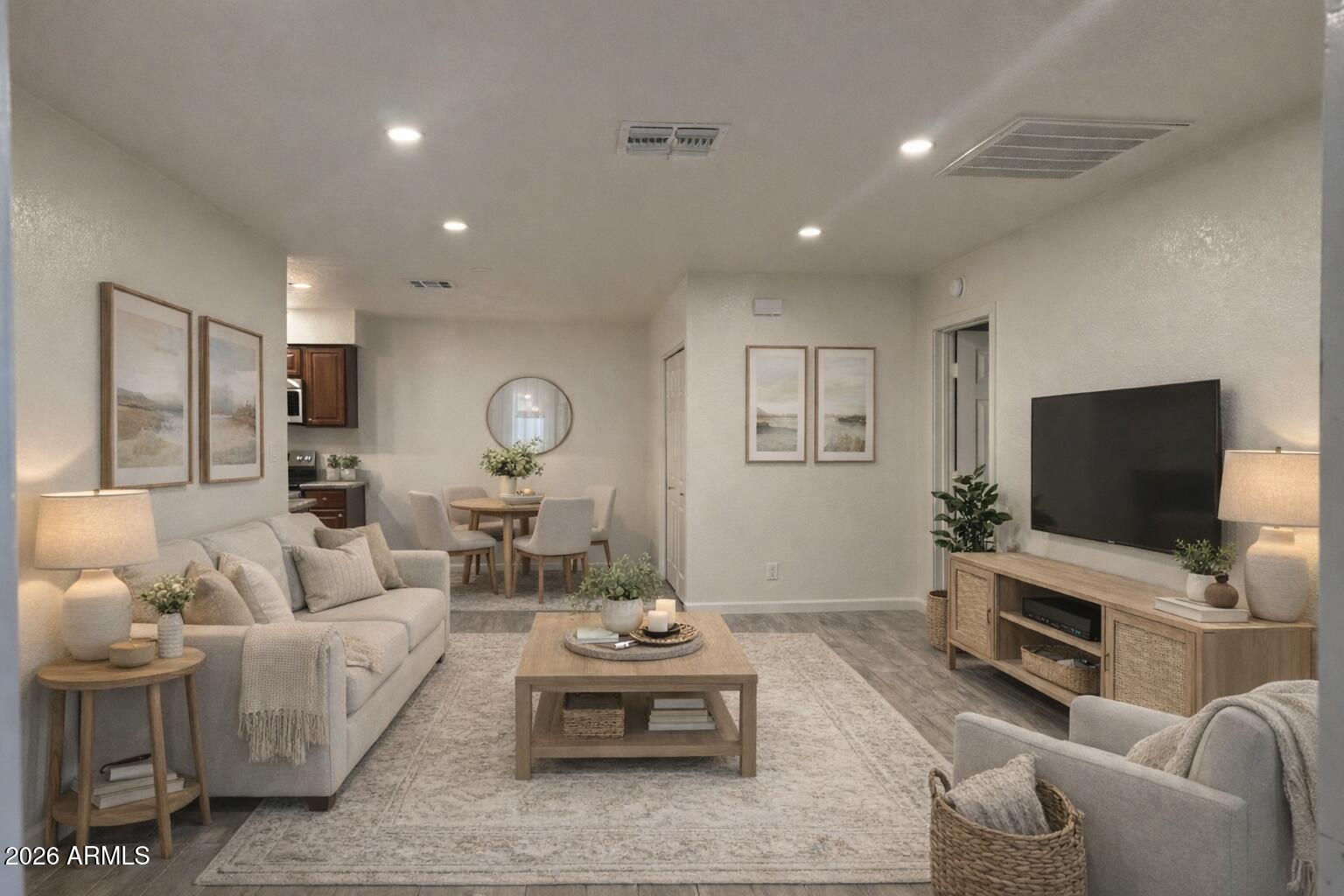 Virtually Staged Great Room