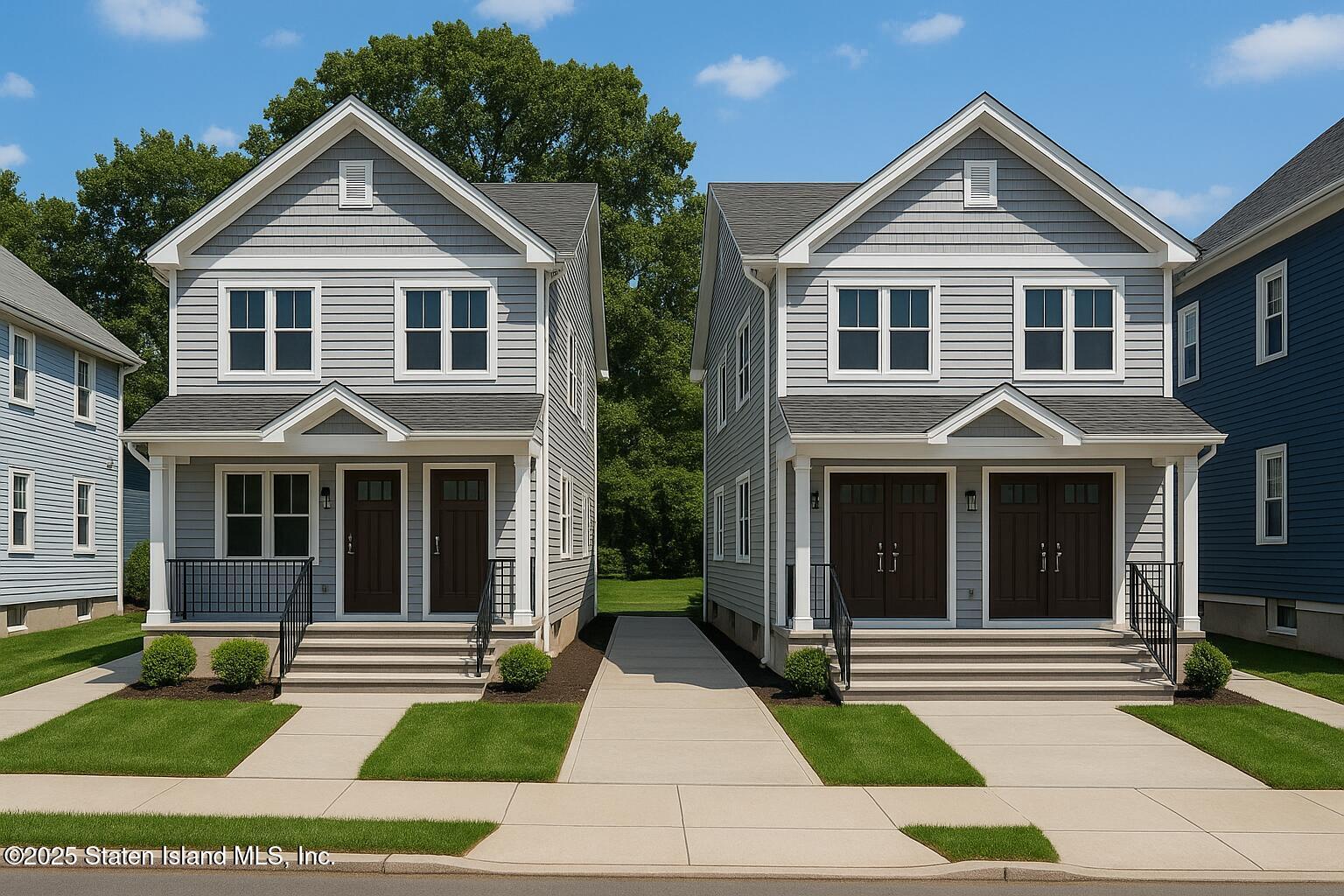 153 Clinton B Fiske Avenue Staten Island, NY 10314 - Photo 2 of 7 a front view of a house with a yard