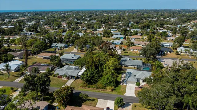 an aerial view of multiple house
