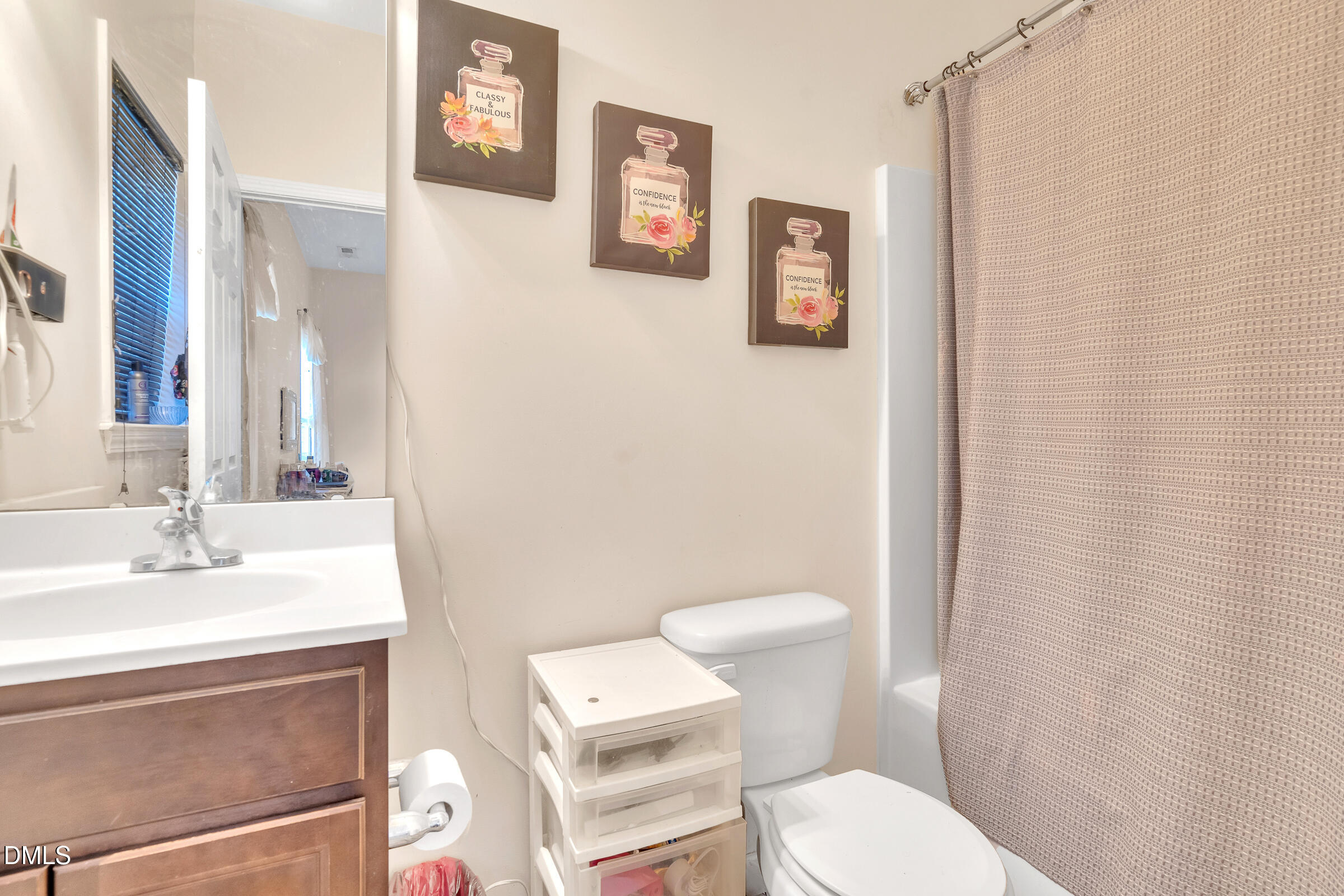 904 East Jones Street Raleigh, NC 27601 - Photo 13 of 21 a bathroom with a toilet a sink and a mirror
