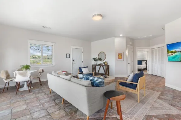 swimming pool view with a lake view