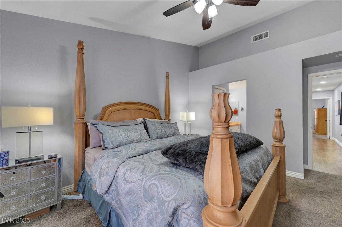 Undisclosed Address Las Vegas, NV 89134 - Photo 12 of 39 Bedroom with carpet flooring and ceiling fan