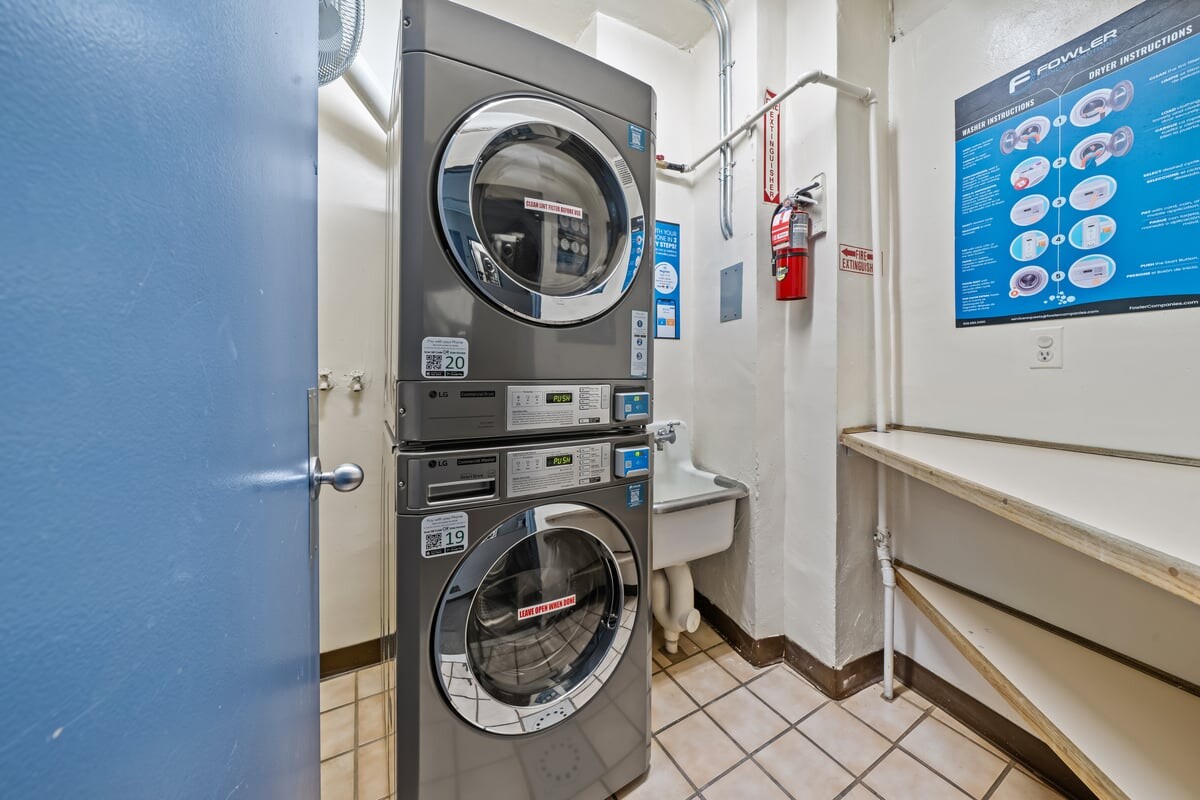 2400 Johnson Avenue, Unit 2F Bronx, NY 10463 - Photo 21 of 25 a utility room with dryer and washer