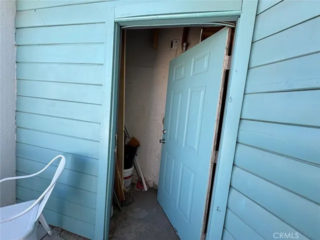 a view of storage and utility room