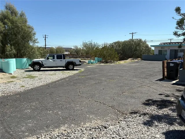 a view of a car park