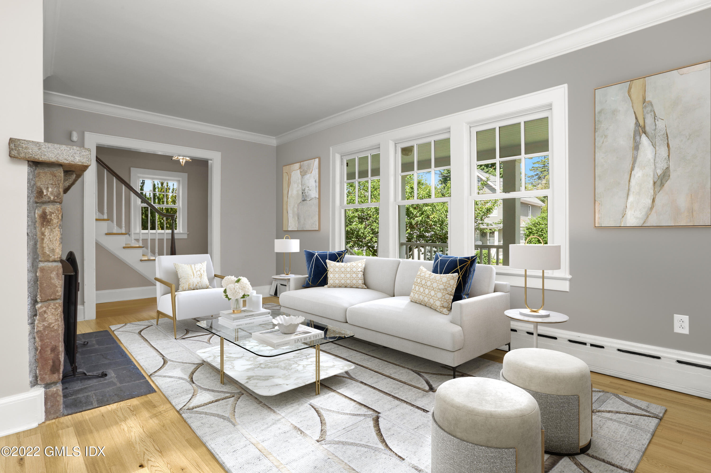 46 Orchard Place Greenwich, CT 06830 - Photo 8 of 28 Alexandra-46 Orchard Pl-Living Room-stag