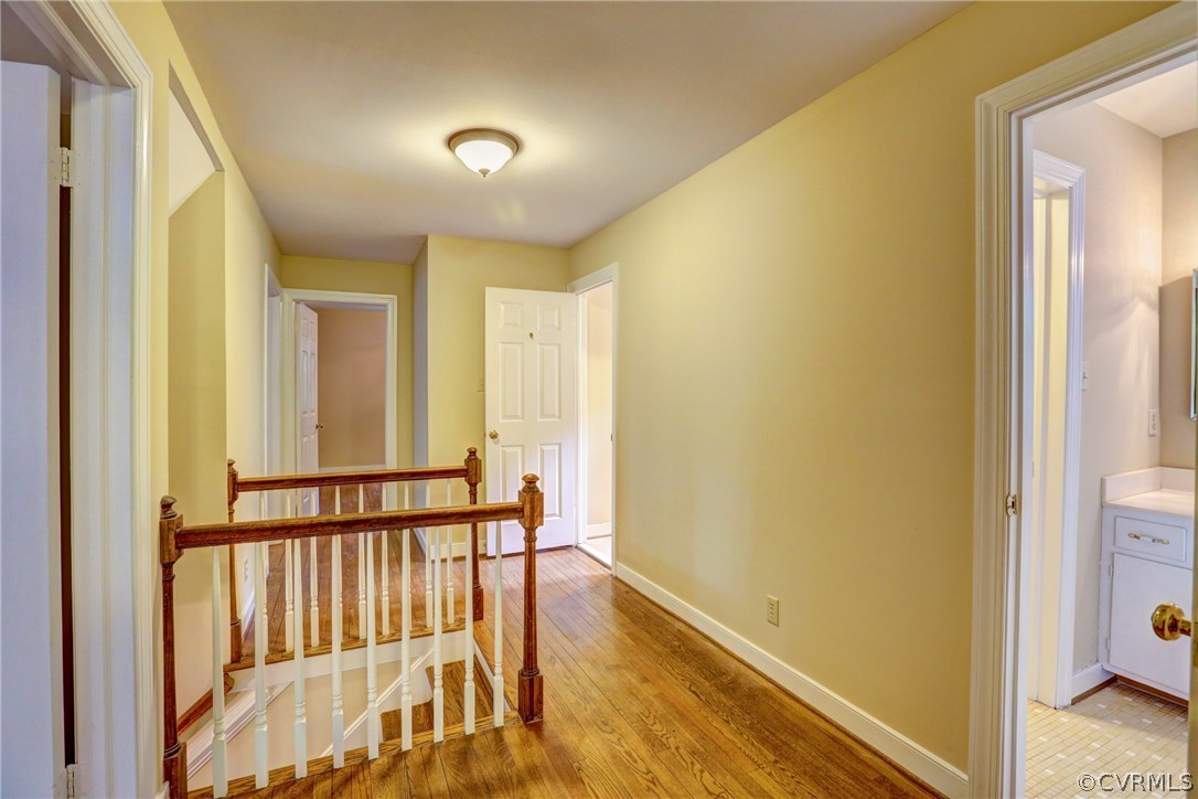 1970 Castlebridge Road Midlothian, VA 23113 - Photo 14 of 28 a view of hallway with wooden floor