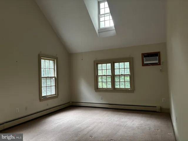 a view of a window in an empty room