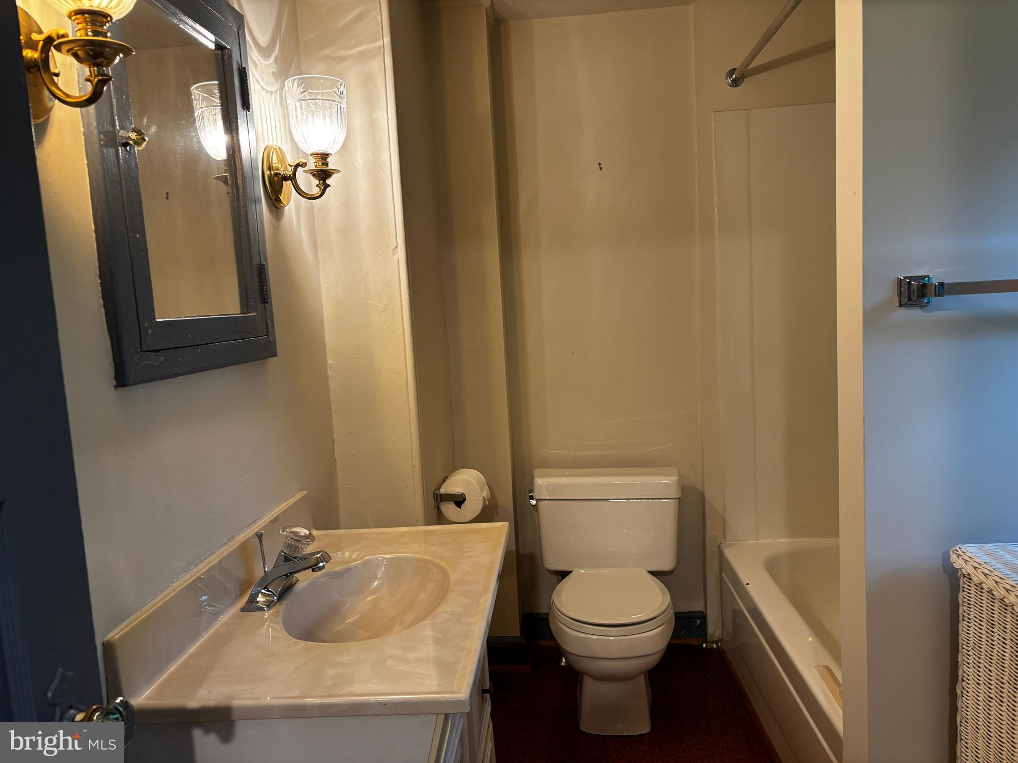 410 Wharf Road, Unit RIVER Bensalem, PA 19020 - Photo 30 of 62 a bathroom with a sink a toilet and shower