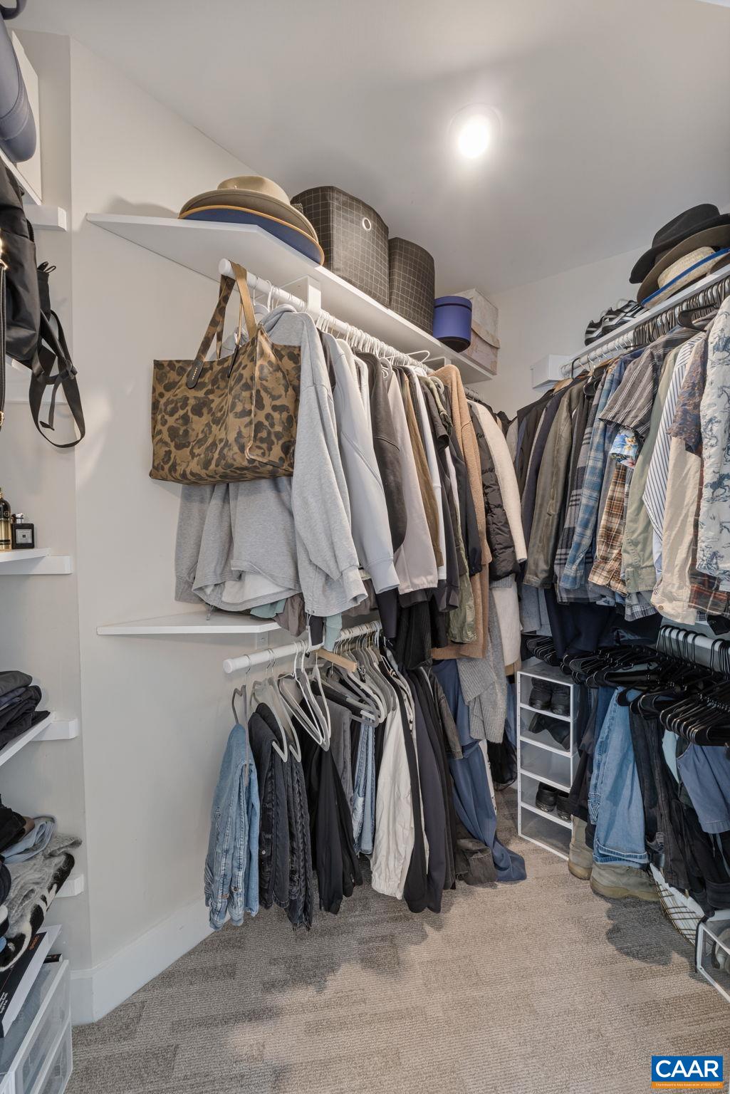 72 Daddy Rabbit Court Ruckersville, VA 22968 - Photo 54 of 71 a view of walk in closet with clothes and shoes