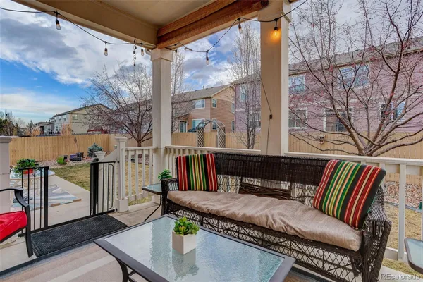 a view of a house with a patio